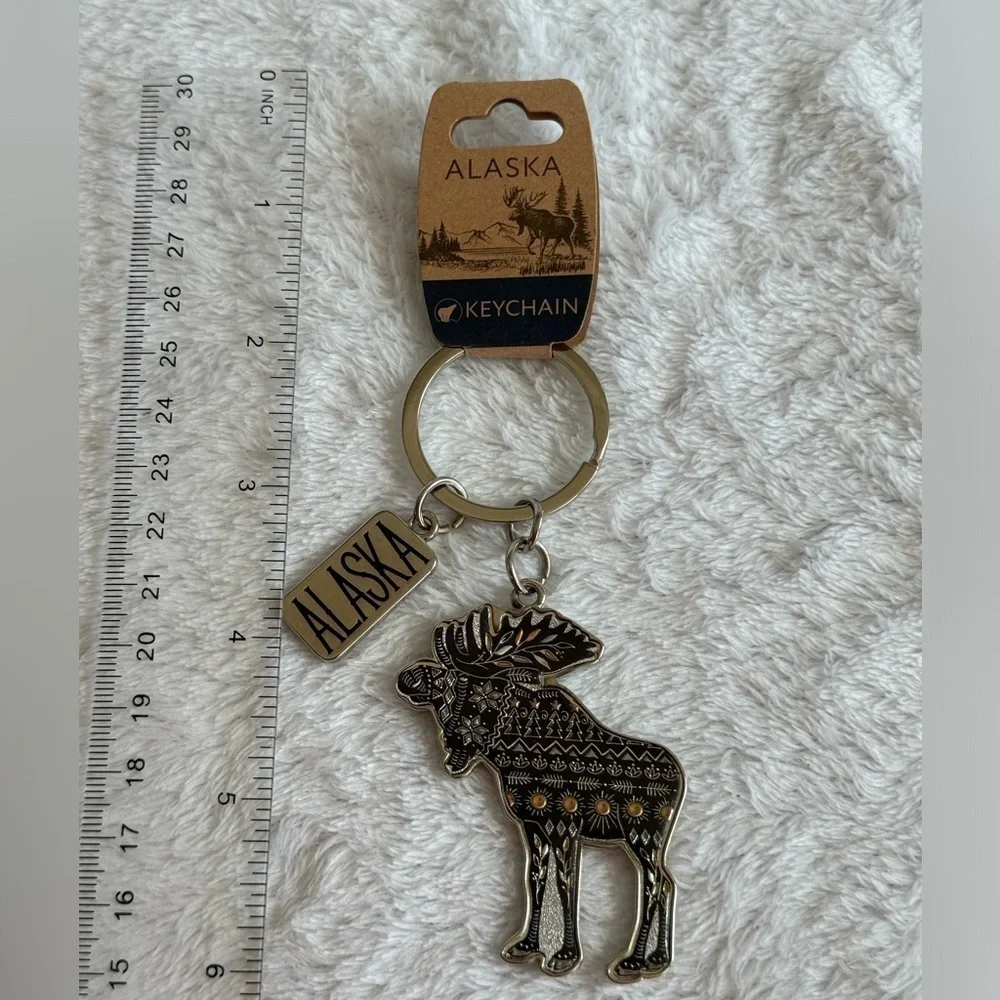 Alaskan Moose Keychain NWT